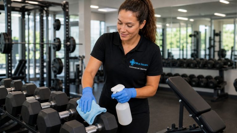 GYM cleaner Blue Square Commercial Cleaning4